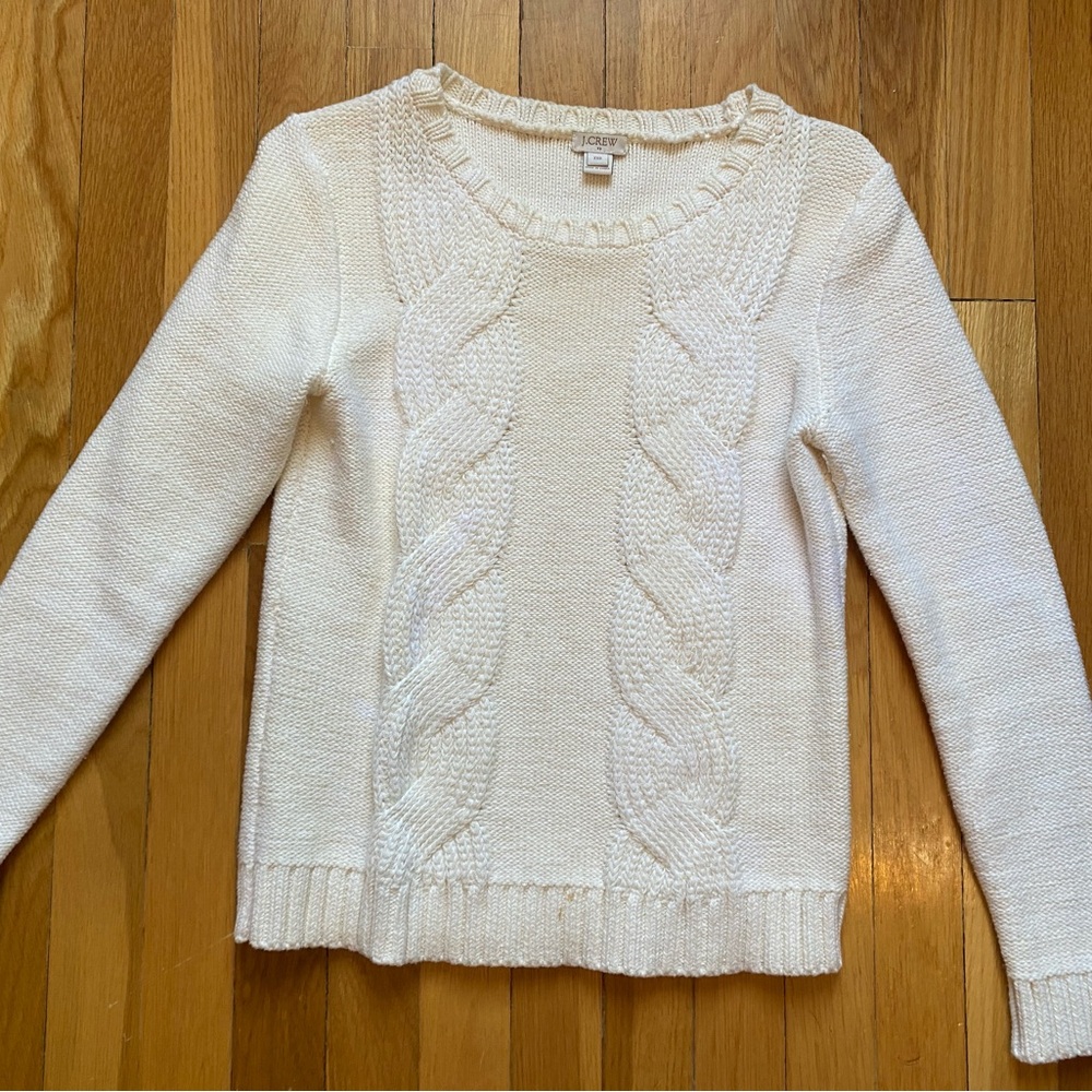 J. Crew off white sweater XXS